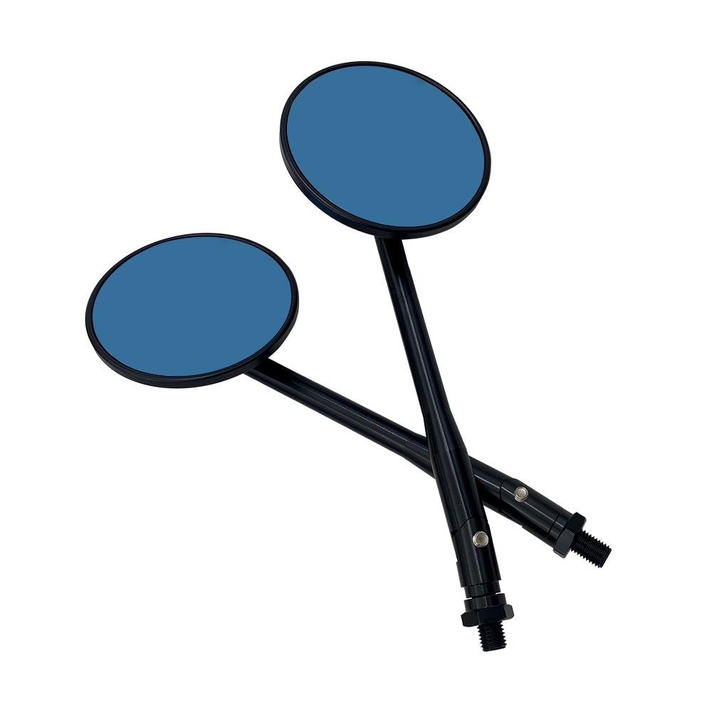 8MM 10MM Universal Motorcycle High Quality Rearview Mirrors Adjustable Black CNC Aluminum Round Mirrors