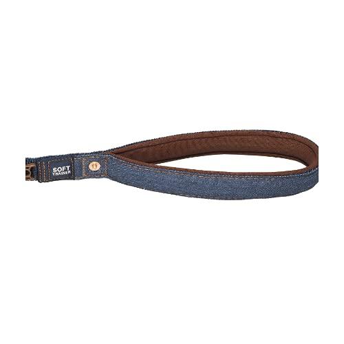 EZYDOG (Autorisierter Händler) Weiche Trainingsleine für Hunde, Denim, 120cm