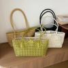 Vacation Shopping Bag - Crossbody Bag with Shoulder Strap and Elasticized Waist - Stylish Commuter Tote Bag