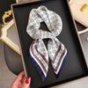 70*70cm Square Silk Scarfs for Women Retro Print Decorate Head Scarf Neckerchief Female Neck Tie Soft Hijab Foulard Hairband New