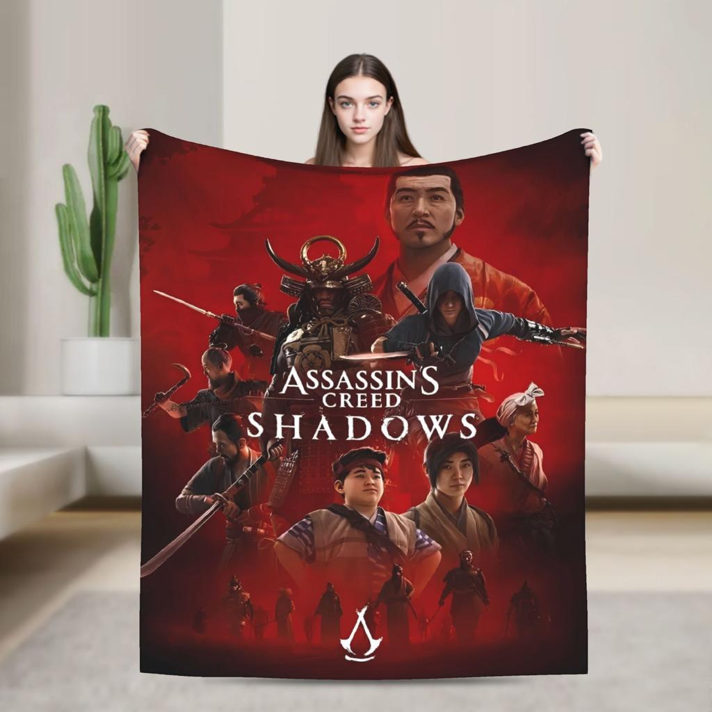A-Assassins Game C-Creeds Modny Koc Flanelowy Ciepła Miękka Pościel Kocy do Dekoracji Domu Poszewka na Łóżko Samolotowe Pokrowiec na Kanapę
