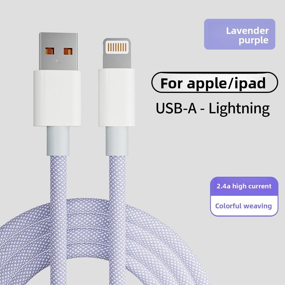 Compatible with Apple and Android Data Cables, PD Fast Charging Dual-TYPEC, Huawei and Xiaomi Super Fast Charging Braided Cable 66W