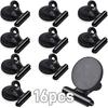 4/16pcs Magnetic Clips Heavy Duty Refrigerator Whiteboard Space-Saving Clip Set for Kitchen Office Photo Displays Holder Decor