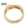 Gold Silver Bangle Bracelets Hiphop Wide Cuff Bangle Bracelet Irregular Wave Armband Jewelry for Women And Men