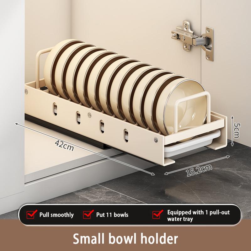 Kitchen Storage Box with Sliding Spice Pantry Shelves Drawer Rail Pull-out Cabinet Storage Rack Kitchen Pull-out Kitchen Tray