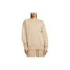 Solid Color Crew Neck Pullover Sweatshirt Women Sweatshirt Khaki DQ5733-200