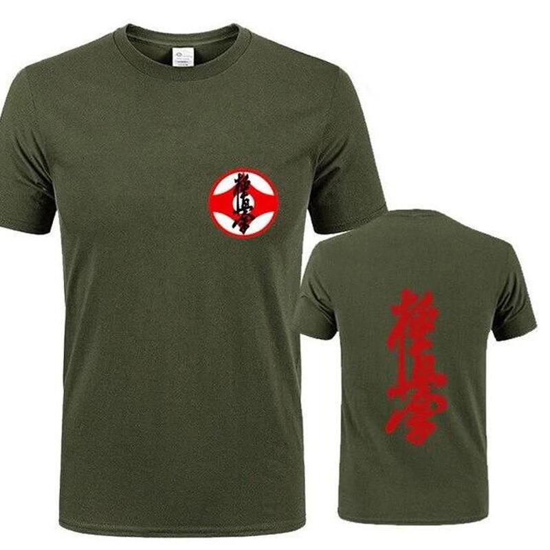Masutatsu Oyama Karate Casual Clothes Kyokushin Karate T Shirt Men Kyokushin Logo Karate Kids T-Shirt Japan Kanji Symbol Apparel