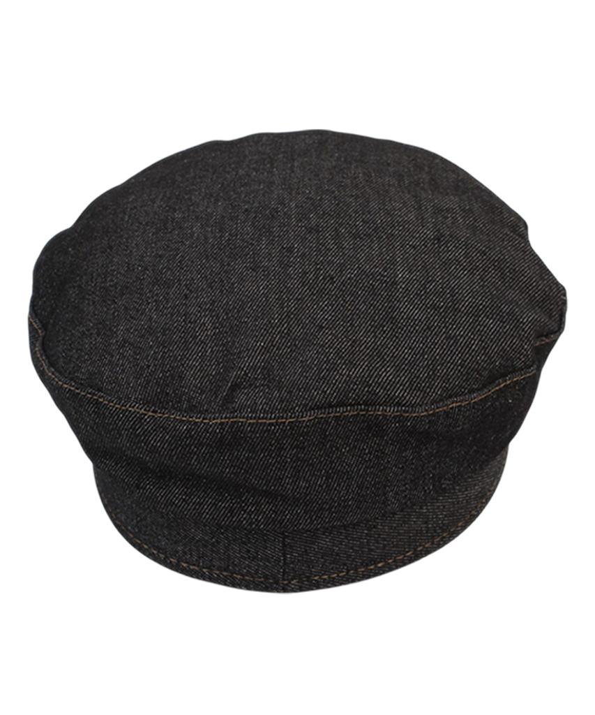 Yunibeosyeolkemiseuteuli Black Denim Logo Marine Cap
