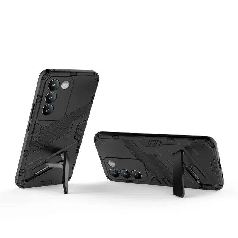 For Vivo Y200e Y100 (IDN) 5G Armor Shockproof Phone Case Back Cover Magnetic Kickstand Anti-Fall Protect Coque Cases