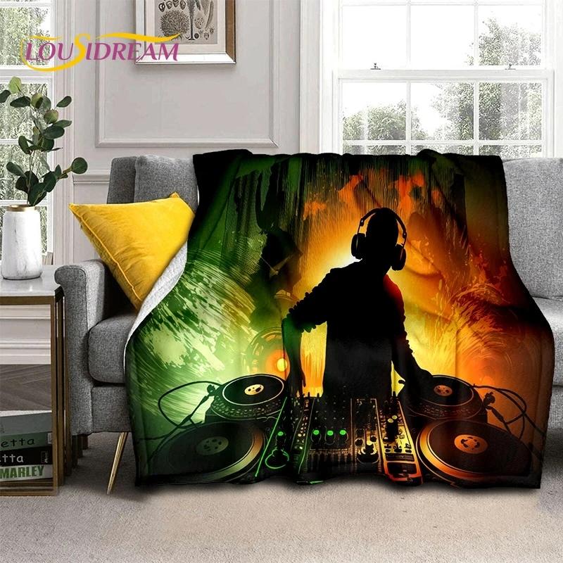 Vinyl Record Music DJ Screen Tape Soft Flannel Blanket for Bed Bedroom Sofa Picnic,Throw Blanket for Cover Outdoors Leisure Gift