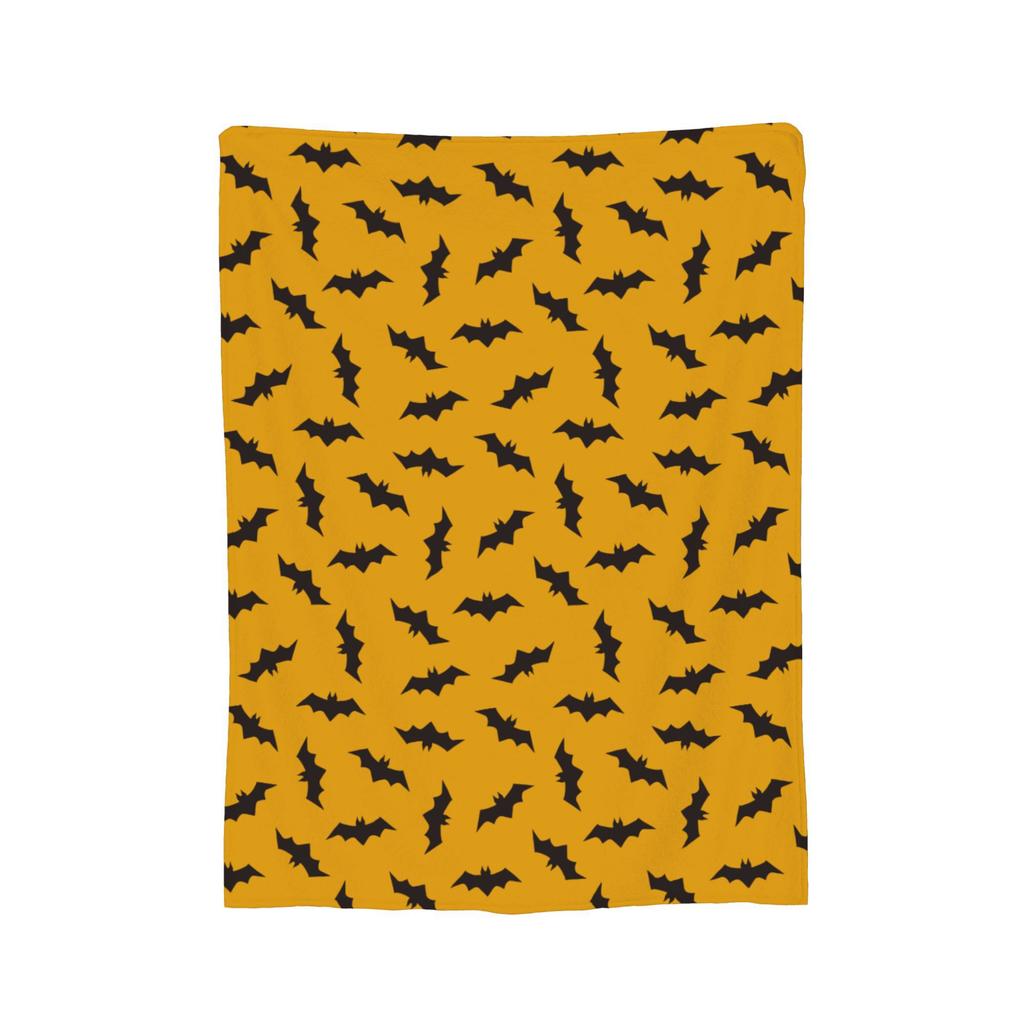 Halloween Bats Blanket Fleece All Season Multi-function Lightweight Thin Throw Blankets for Sofa Car Rug Piece