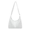 Korean Niche Star Printed Shoulder Bag Korean Largecapacity Messenger Bag Casual Pleated Commuter Fresh Tote Bag