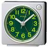 Alarm Clock Table Clock Analog Light Concentrating Resin Dial Silver Metallic 65 X 64 X 38mm PYXIS NR450S