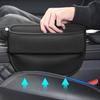 Car Seat Gap Organizer Nappa Leather Auto Console Side Pocket Seat Crevice Storage Box Universal Interior Storage Cup Holder