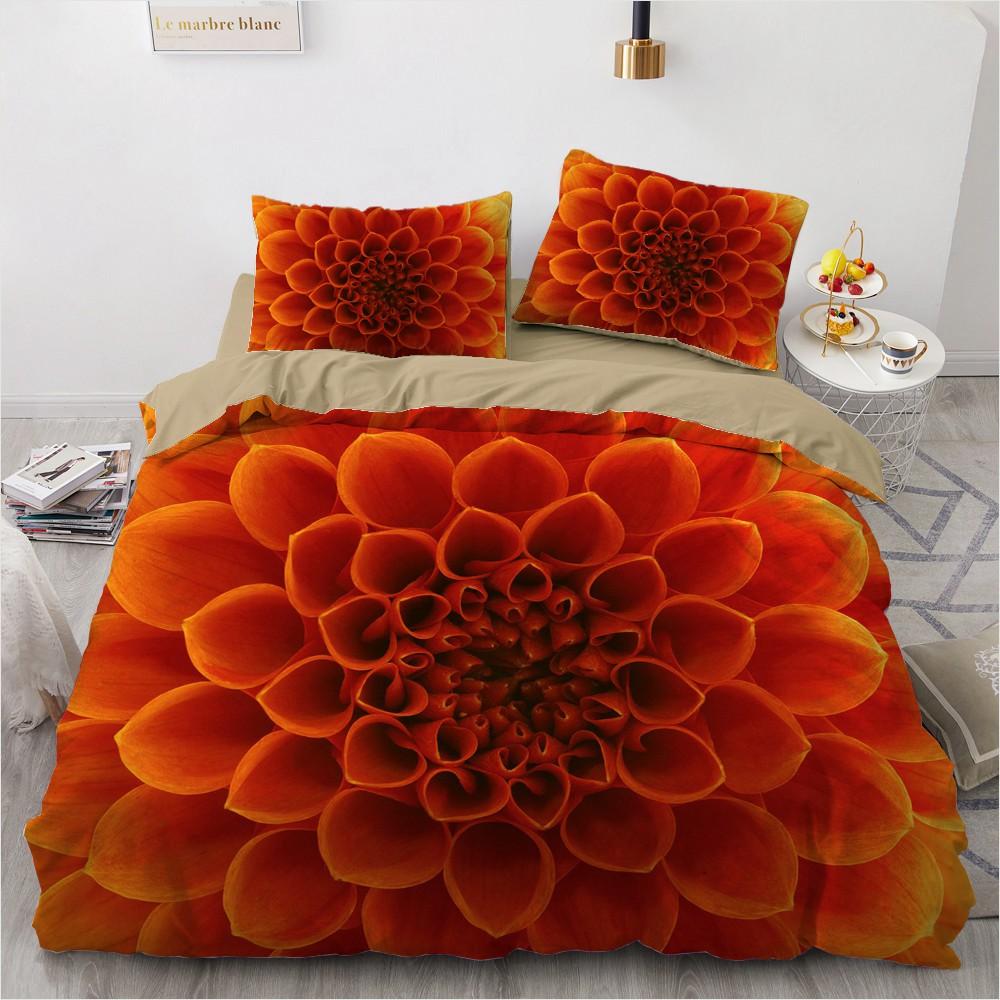 3D Rose Bedding Set Custom Single Queen King Size 3PCS Duvet Cover Set Microfiber For Wedding Bedroom Decor