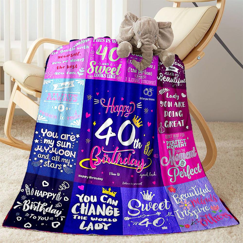 Fifty Fabulous Milestones flannel,Lightweight,Flannel Blanket,Comfortable Blanket, Sofa Blanket, Gift blankets,Holiday Gift Blanket Blankets