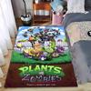 Plants Vs Zombies Rug, Colorful Zombie Battle Design Suitable for Use As an Anti-slip Game Mat for Living Room and Bedroom Sofas