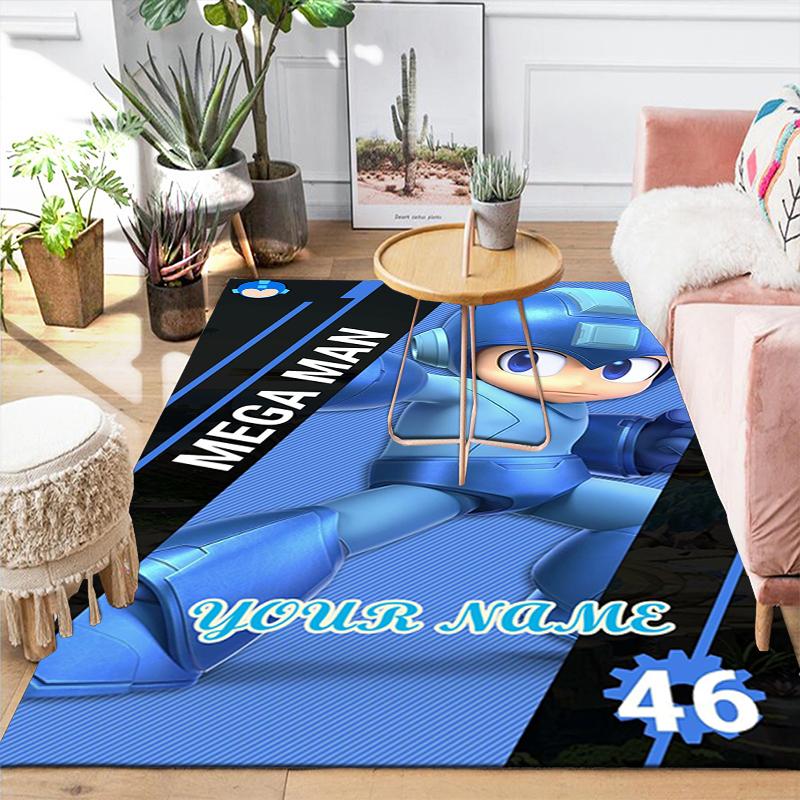 Custom 1Pc Mega Man Adventure Rug Office Carpet Indoor Outdoor Entrance Doormat Nonslip Soft And Comfortable Living Room D2915183