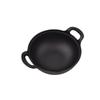 ZISIZ Deep Cast Iron Wok Pan