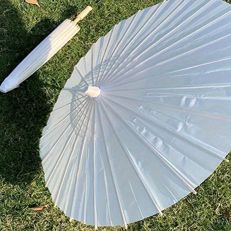 1 Pc, DIY Painting White Paper Umbrella, Bride's Parasol, Wedding Decoration Creative Gift, Birthday Gift, Wedding Photography Props