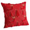 Christmas Pillowcase 3D Embroidery Tree Pattern Winter Holiday Throw Pillow Cushion Cover Festive Home Decor