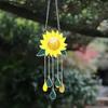 1 Pz Decorazione Ornamento Giardino Cortile Esterno Girasole Barca Campanelli Eolici Pendente Metallo Campanelli Eolici da Finestra Ornamenti Appesi Casa
