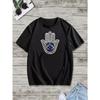 European Sizes Men's Hamsa Hand & Evil Eye Graphic Tee - Casual Short Sleeve T-Shirt, Breathable, Machine Washable - Perfect for Summer