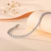 925 Sterling Silver Moissanite Tennis Chain Women's Luxury Bracelet