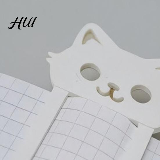 Novelty Cat Bookmark 3D Printed Bookmark, Stable Clamping Book Clip, Not Easy to Non-slip Fall Off Non-Scratch Practical Reading Mark for Accessory