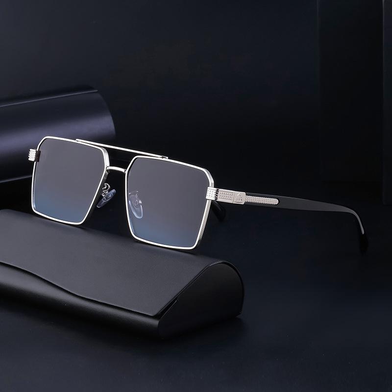 Retro Metal Double Beam Men'S Sunglasses Driving Box Sunglasses Men'S Glasses