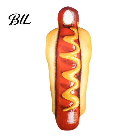Food Dress-Up Costume Adults Fast Costume, Unisex Hot Dog Hamburger French Fries Cosplay Dress Up Outfit for Halloween Holiday Party