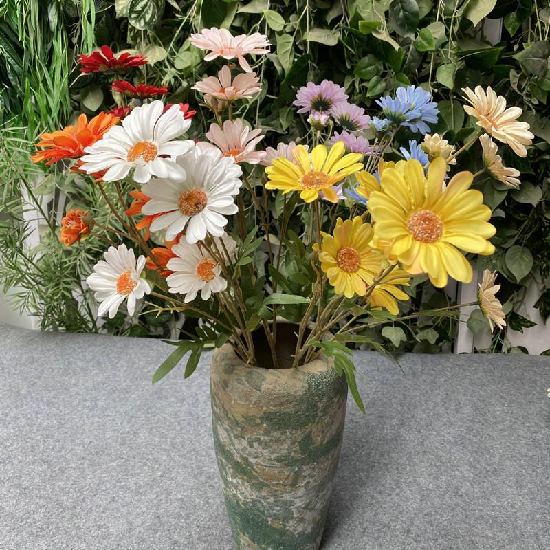 Artificial Silk Daisy Bouquet For Wedding Aisle And Outdoor Decoration