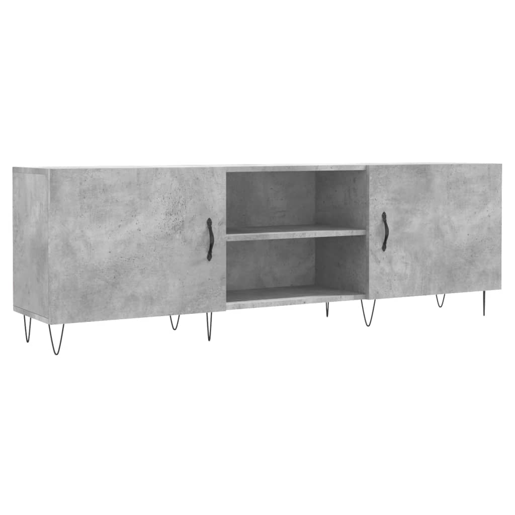 TV Stand Concrete Grey 150 X 30 X 50 Cm Particleboard