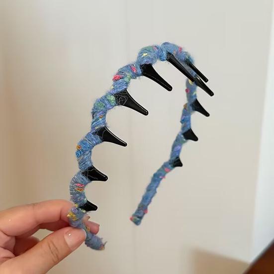 סרט ראש לנשים קישוט סרט שיניים נגד החלקה קל רב-תכליתי חישוק שיער אביזרי שיער