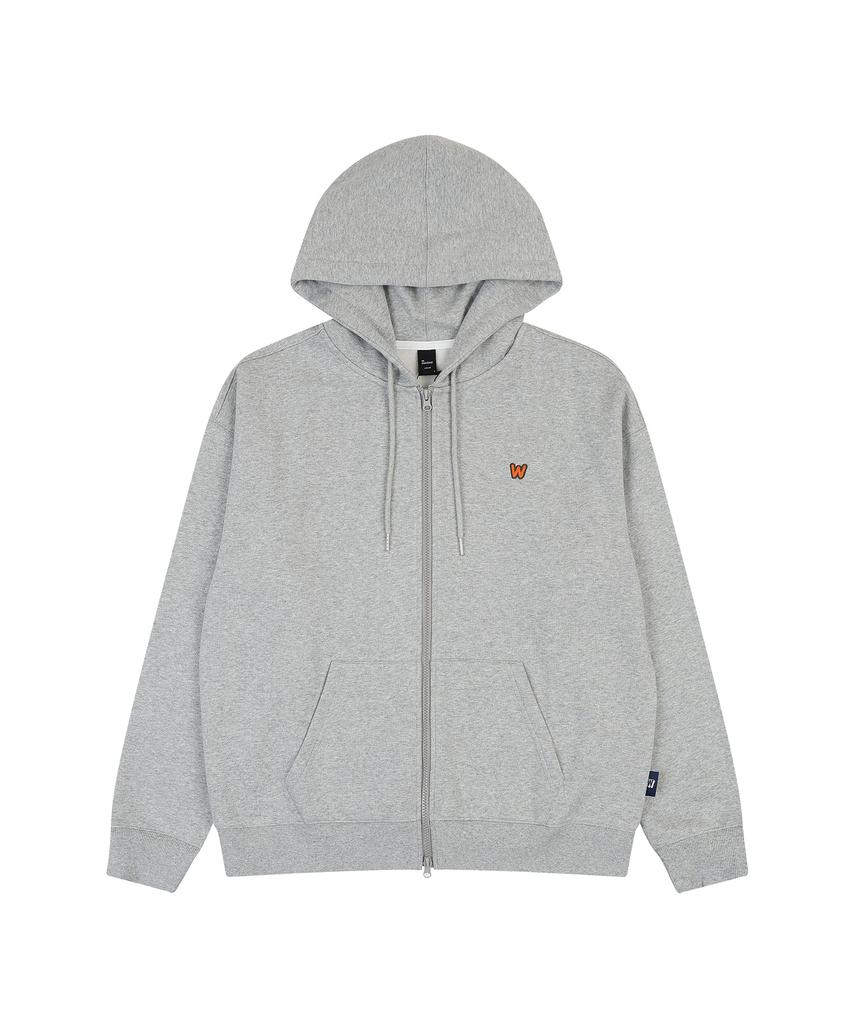 W Standard Double-Fleece Zip-Up Hoodie [4 Colors]