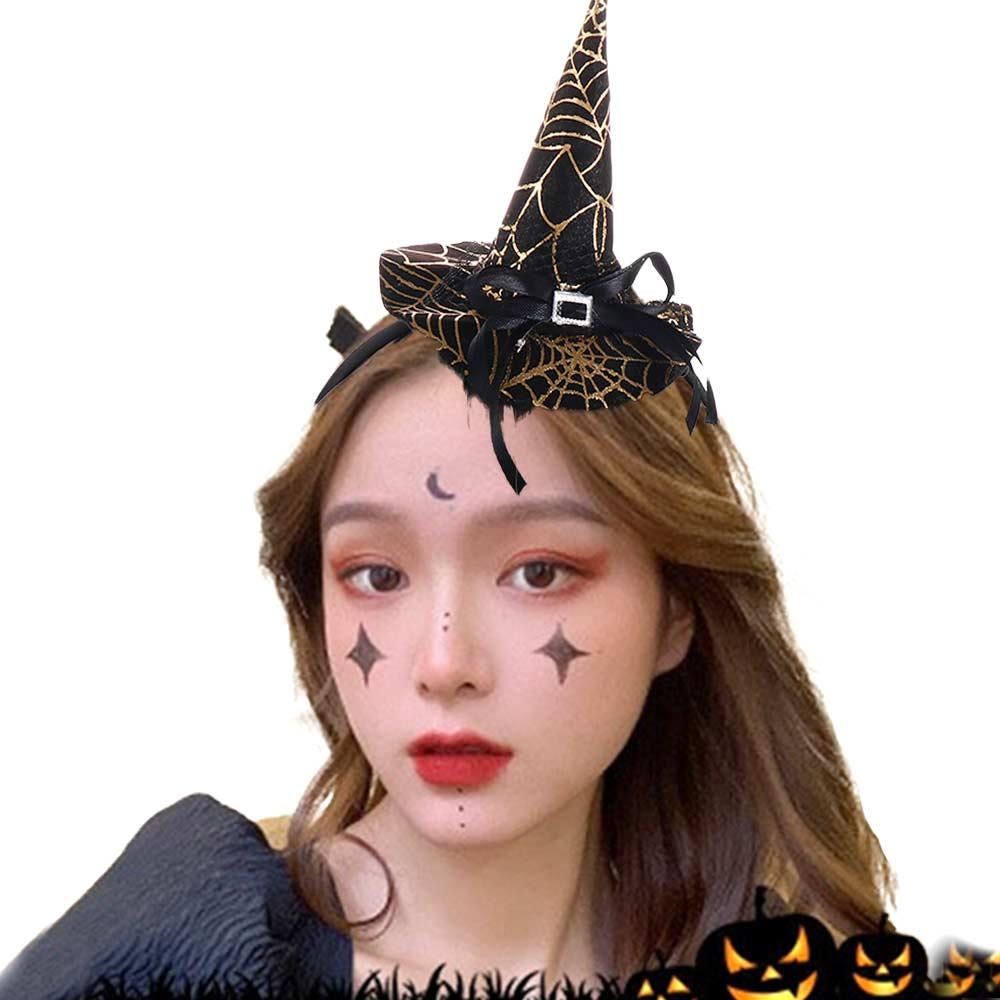 Pumpkin Ghost Witch Hat Halloween Hair Hoop Hair Accessories Halloween Headwear Children Headband