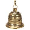 Brass Hanging Bell Solid Bell with Deep Sound Antique Style Home Decor for Wall Door Mandir Temple Pooja