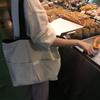 Women Tote Bag Aesthetic Solid Color Students Casual Handbag Shoulder Bag Large Capacity Oxford Reusable Shopping Beach Bag 2022