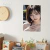 Panneau Mural en Fer Style Anime, Décor Portrait Féminin en Métal pour Décoration de Maison, Bar, Café