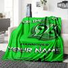 Name Custom Hannover 96 Logo Print Flannel Blanket High Quality Warm Comfortable Cover for All Seasons Perfect for Gifts Home Decor