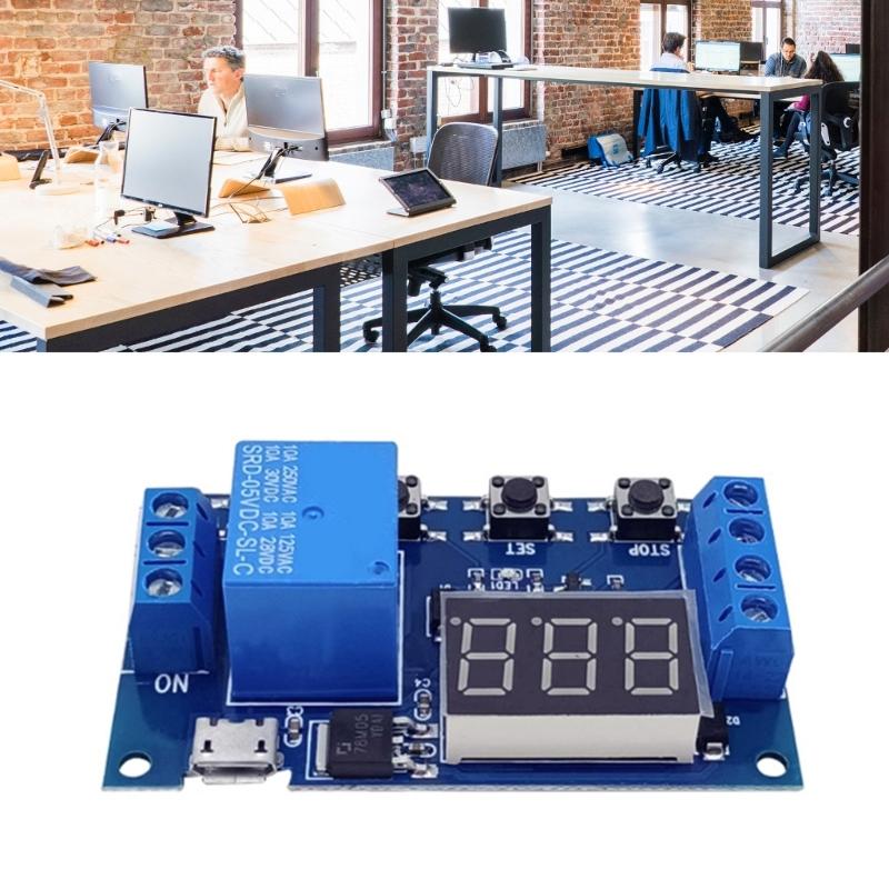 1 Channel 5V Programmable Delay Timer Module Housing Low Resistance Development Board for Home Automation
