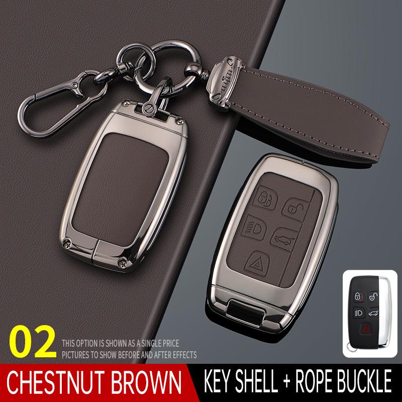 Luxury Key Case for Land Rover: Compatible with Range Rover, Defender, Evoque, Discovery Sport, and Velar Models