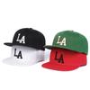 Children Letter LA Embroidery Flat Top Baseball Hat Boys and Girls Hip Hop Caps Snapback Cap Cotton Basketball Hats