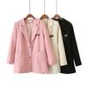 Blazer For Women Clothing Plus Size Autumn Elegant Chic Tailored Collar Suit Jacket Fashion