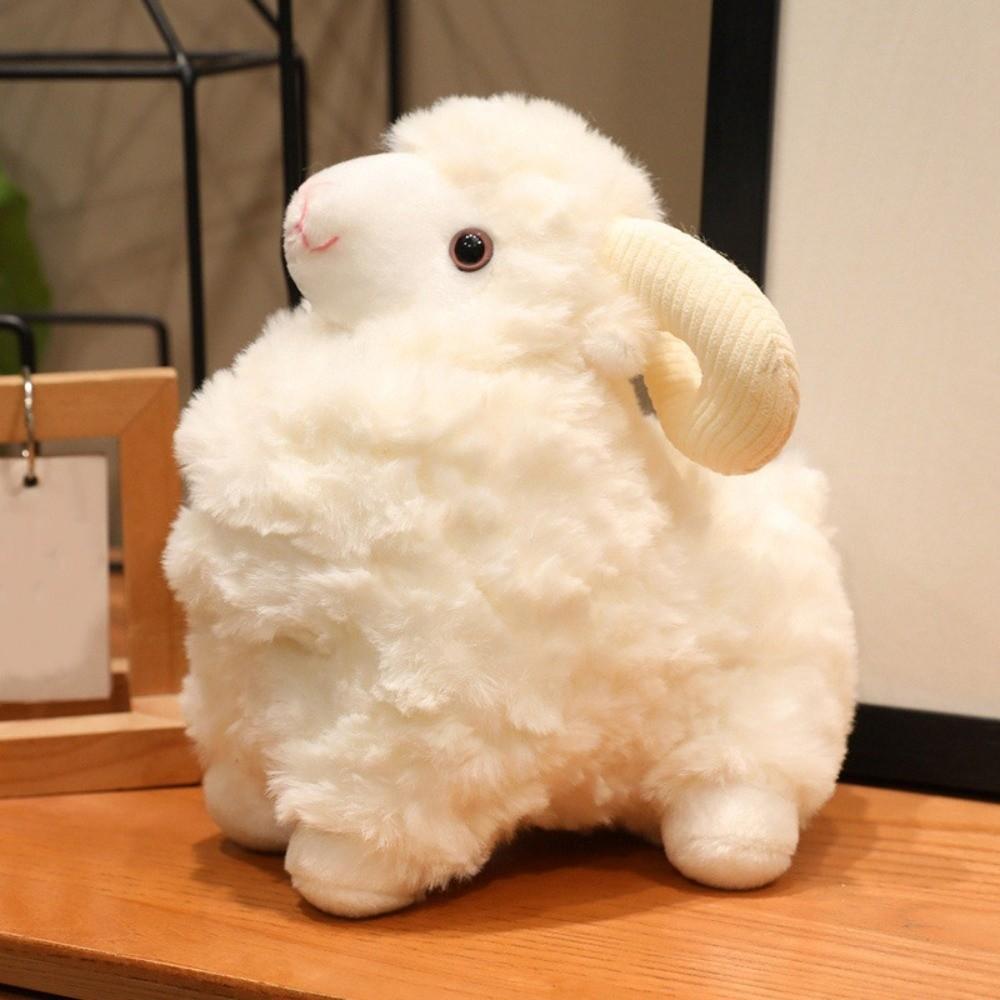 Simulation Lamb Plush Toy Fluffy Animal Fluffty Doll Creative Sheep Plush Doll  Christmas Toy