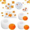 Halloween Pumpkin & Maple Leaf Silicone Mold for Cake, DIY Baking, Aromatherapy, Plaster, and Candle Crafting