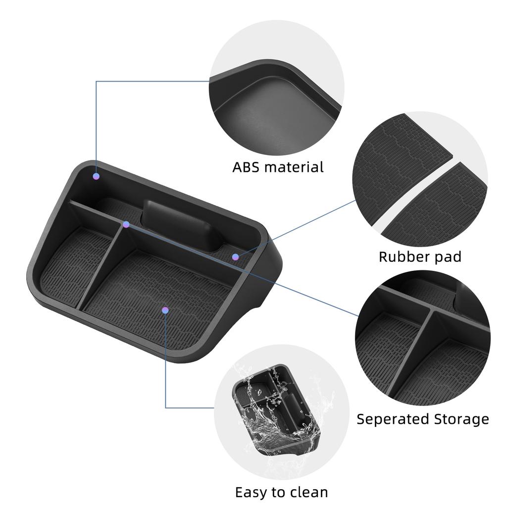 Smabee for BYD ATTO 3 EVO / YUAN PLUS 2025 2026 Car Dashboard Storage Tray Display Screen Rear Box Organizer Accessories