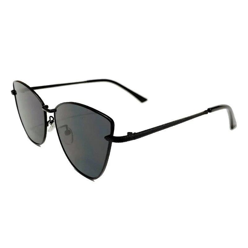 New Retro Metal Small Frame Cat-eye Sunglasses Womean Style European And American Fashion Street Photo Decorative Sungla Uv400