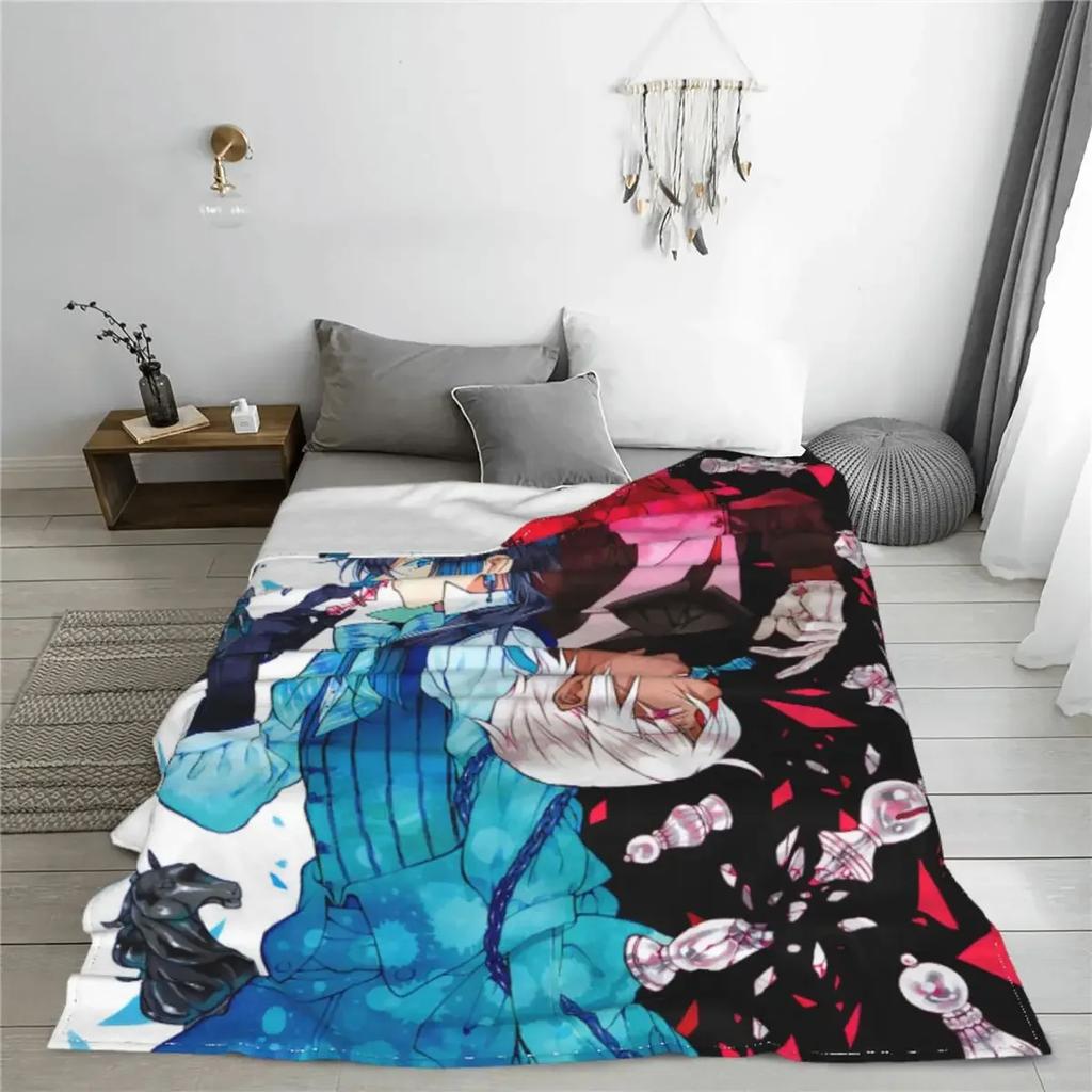 The Case Study of Vanitas Anime Blanket Flannel Textile Vanitas No Karte Thin Throw Blanket for Bedding Office Plush Thin Quilt