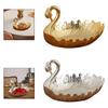 Fruit Plate Snack Serving Plate Zinc Alloy Snack Tray for Dining Room Tables